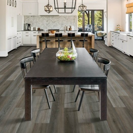 Laminate flooring in dining room | Mill Direct Floor Coverings