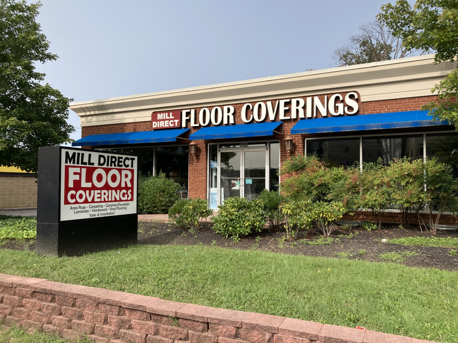 Showroom exterior view | Mill Direct Floor Coverings