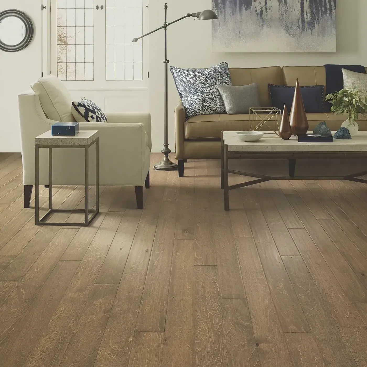 BiscayneBay-SW520-02022-Parasail-5in-5U415-RM Light brown hardwood in a living room featuring